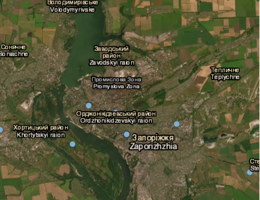 Drones downed over Zaporizhzhia